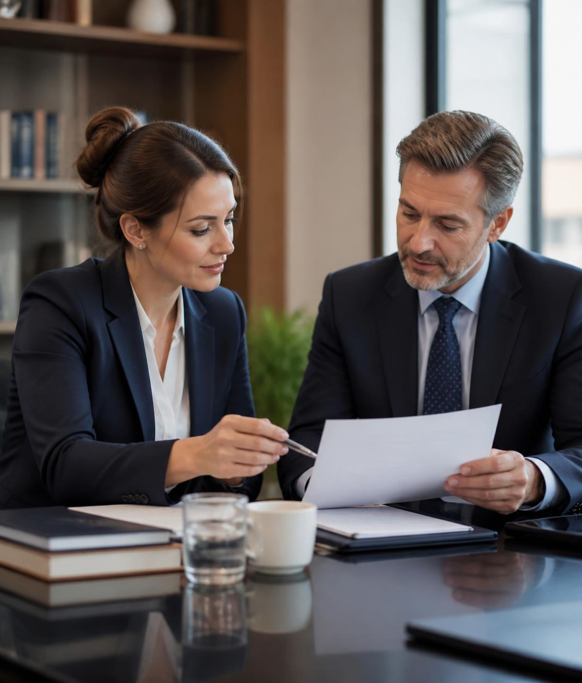 Profesionales de Salinas & Asociados analizando expedientes